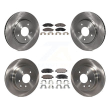 Charger l'image dans la galerie, Front Rear Brake Rotor Ceramic Pad Kit For Nissan LEAF With Manual Parking
