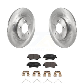 Rear Brake Rotor And Ceramic Pad Kit For Kia Cadenza With Electric Parking