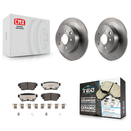 Rear Disc Brake Rotors And Ceramic Pads Kit For Nissan Altima AWD