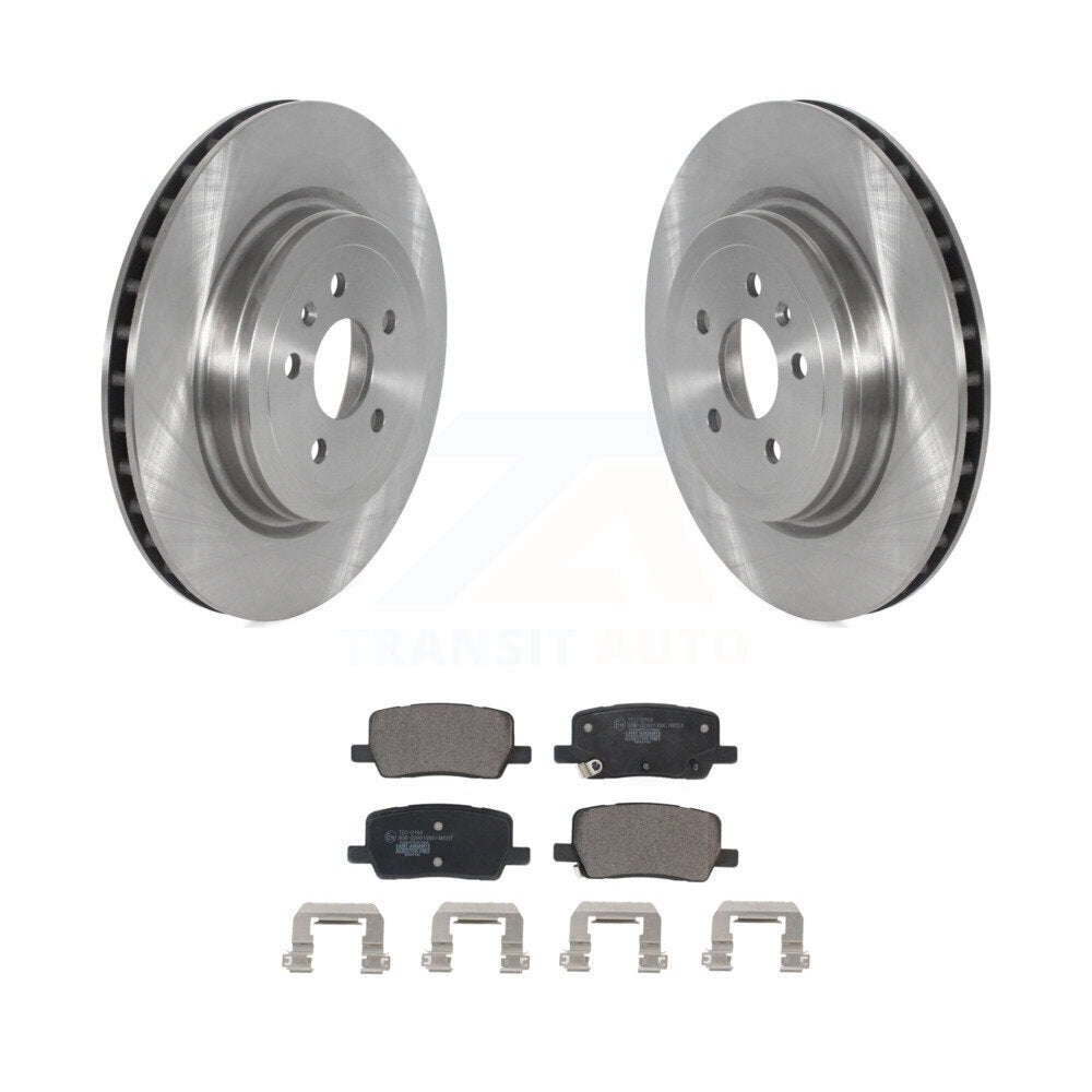 Rear Brake Rotor & Ceramic Pad Kit For Tesla S X With Single Piston Caliper