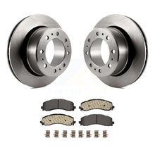 Charger l&#39;image dans la galerie, Rear Disc Brake Rotors And Ceramic Pads Kit For 2019-2022 Ram 2500 3500