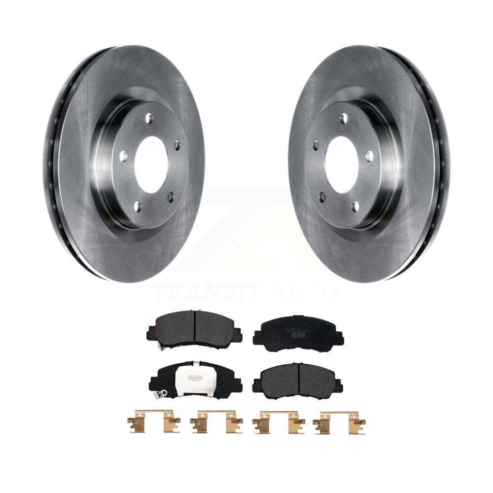 Front Disc Brake Rotors And Ceramic Pads Kit For Mitsubishi Eclipse Cross