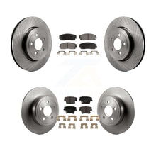 Charger l&#39;image dans la galerie, [Front+Rear] 15-18 Dodge Charger RWD with 3.6L Premium OE Brake Rotors &amp; Ceramic Pads Kit For Max Braking