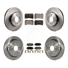 Charger l'image dans la galerie, Front Rear Disc Brake Rotors And Ceramic Pads Kit For Cadillac ATS