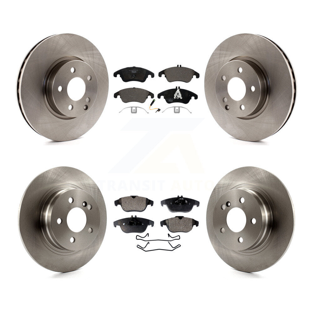 Front Rear Disc Brake Rotors And Ceramic Pads Kit For Mercedes-Benz C300