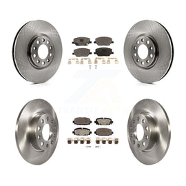 Front Rear Disc Brake Rotors And Ceramic Pads Kit For Jeep Compass