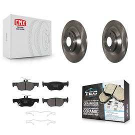 Rear Disc Brake Rotors And Ceramic Pads Kit For Mazda CX-30 MX-30 EV