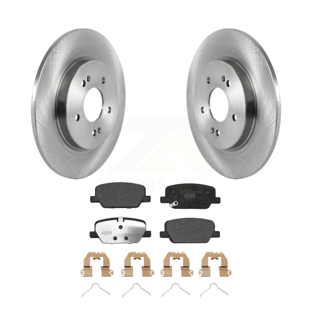 Rear Brake Rotor And Ceramic Pad Kit For Hyundai Santa Fe Kia Telluride Palisade