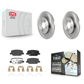 Rear Brake Rotor And Ceramic Pad Kit For Hyundai Santa Fe Kia Telluride Palisade