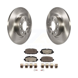 Rear Disc Brake Rotors And Ceramic Pads Kit For Jeep Compass