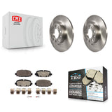 Rear Disc Brake Rotors And Ceramic Pads Kit For Jeep Compass