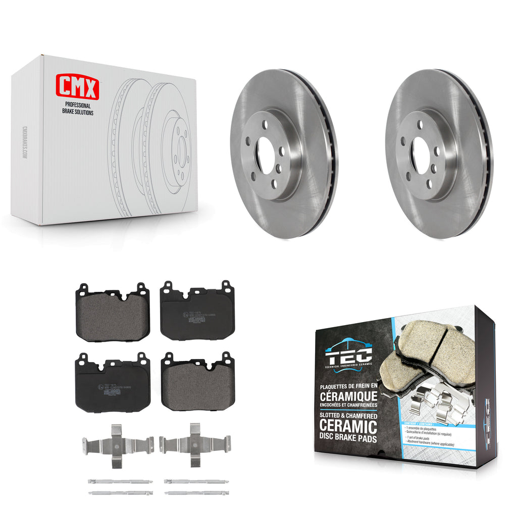 Front Brake Rotor & Ceramic Pad Kit For Mini Cooper Clubman S With Sport Package