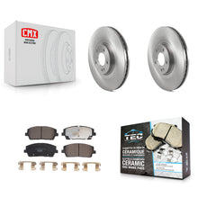 Charger l'image dans la galerie, Front Disc Brake Rotors And Ceramic Pads Kit For Kia Telluride Hyundai Palisade