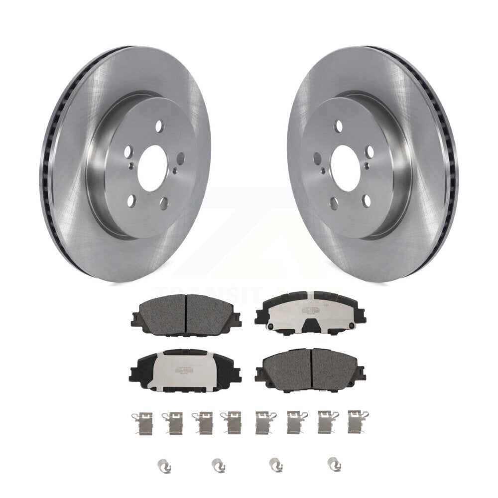 Front Disc Brake Rotors And Ceramic Pads Kit For Toyota Corolla Prius Prime