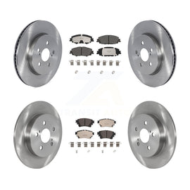 Front Rear Disc Brake Rotors And Ceramic Pads Kit For Toyota Corolla