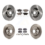 Front Rear Disc Brake Rotors And Ceramic Pads Kit For Volkswagen CC