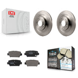 Rear Disc Brake Rotors And Ceramic Pads Kit For Mitsubishi Eclipse Cross