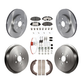 [Front+Rear] 2019 Toyota Corolla 2.0L Premium OE Brake Rotor Drum Kit & Ceramic Pads For Max Braking