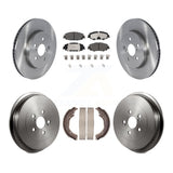 [Front+Rear] 2019 Toyota Corolla 2.0L Premium OE Brake Rotor Drum Kit & Ceramic Pads For Max Braking