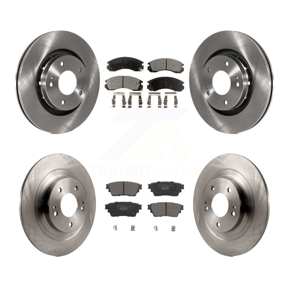 Front Rear Disc Brake Rotors And Ceramic Pads Kit For Mitsubishi Outlander PHEV