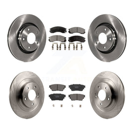 Front Rear Disc Brake Rotors And Ceramic Pads Kit For Mitsubishi Outlander PHEV