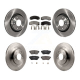 Front Rear Disc Brake Rotors And Ceramic Pads Kit For Mitsubishi Outlander PHEV