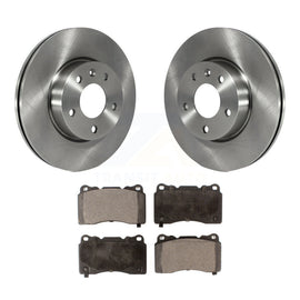 Front Disc Brake Rotors And Ceramic Pads Kit For 2019 Cadillac ATS Base