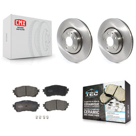 [Front] 2021 Mazda 6 Turbocharged Premium OE Brake Rotors & Ceramic Pads Kit For Max Braking