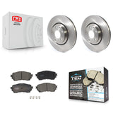 [Front] 2021 Mazda 6 Turbocharged Premium OE Brake Rotors & Ceramic Pads Kit For Max Braking
