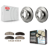[Front] 2013 Ford F-250 Super Duty 4WD Premium OE Brake Rotors & Ceramic Pads Kit For Max Braking