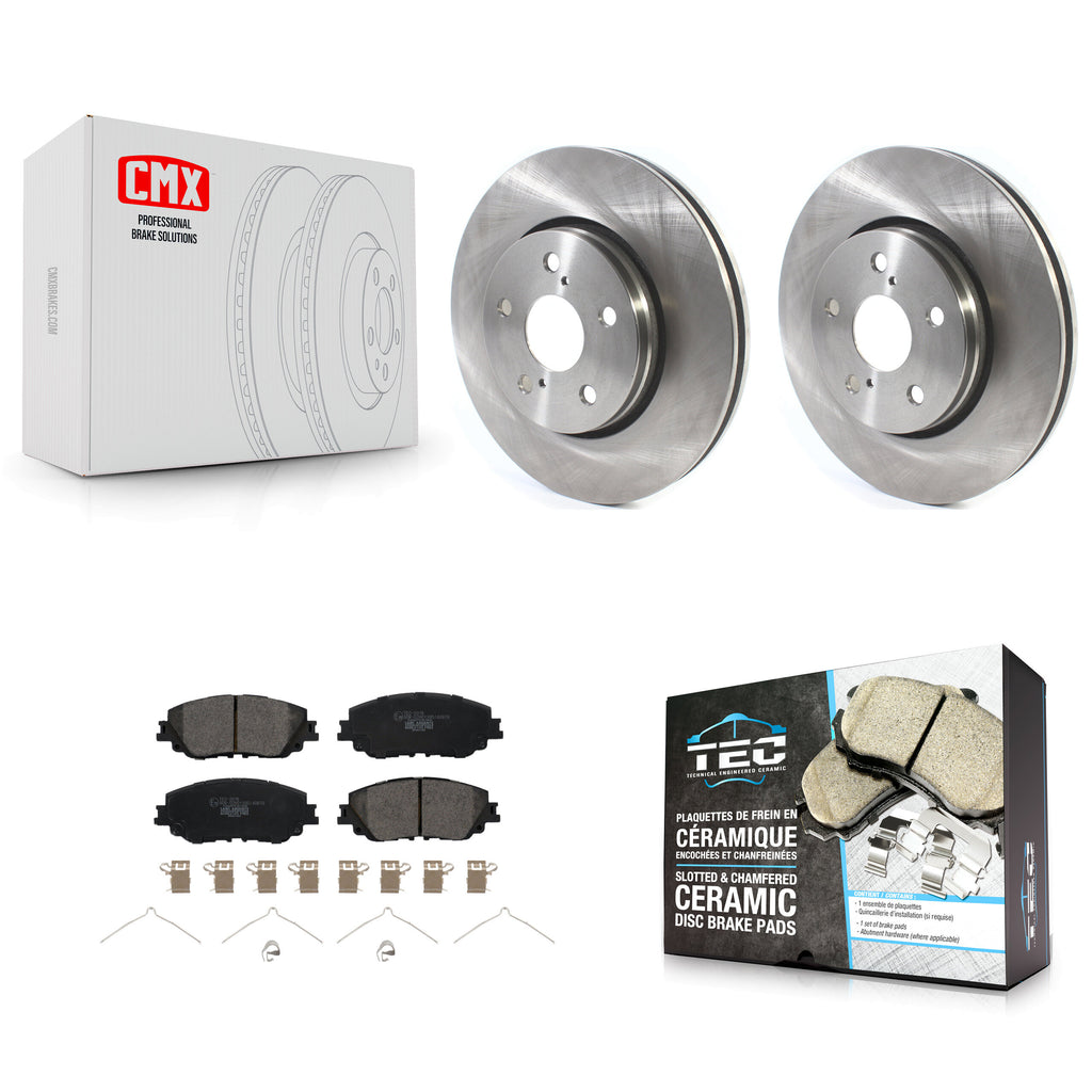 Front Brake Rotor Ceramic Pad Kit For Toyota C-HR Vehicles Manufactured In Japan