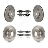 [Front+Rear] 2015-2016 Mercedes-Benz E400 Sedan Premium OE Brake Rotors & Ceramic Pads Kit For Max Braking