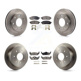 Front Rear Disc Brake Rotors And Ceramic Pads Kit For 2004 Ford F-150 4WD