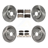 Front Rear Disc Brake Rotors And Ceramic Pads Kit For 2019 Cadillac ATS Base