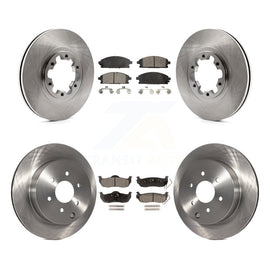 [Front+Rear] 2004 Nissan Pathfinder From 08 Premium OE Brake Rotors & Ceramic Pads Kit For Max Braking