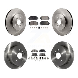 Front Rear Disc Brake Rotor Ceramic Pad Kit For Toyota Highlander Hybrid Limited