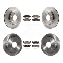 Charger l'image dans la galerie, [Front+Rear] 2007 Nissan TITAN From 04 07 Premium OE Brake Rotors &amp; Ceramic Pads Kit For Max Braking