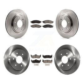 [Front+Rear] 2007 Nissan TITAN From 04 07 Premium OE Brake Rotors & Ceramic Pads Kit For Max Braking
