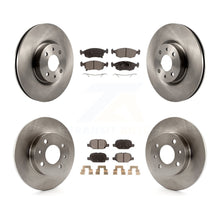 Charger l'image dans la galerie, Front Rear Disc Brake Rotors And Ceramic Pads Kit For Fiat 500