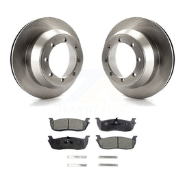 [Rear] 01-03 Ford F-150 RWD With 8 Lug Wheels Premium OE Brake Rotors & Ceramic Pads Kit For Max Braking