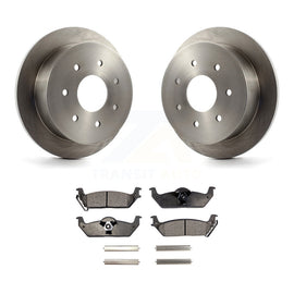 [Rear] 2004 Ford F-150 With Solid Rear Premium OE Brake Rotors & Ceramic Pads Kit For Max Braking