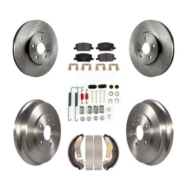 Front Rear Disc Brake Rotors Ceramic Pads And Drum Kit (7Pc) For Chevrolet Trax