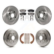 Charger l'image dans la galerie, Front Rear Disc Brake Rotors Ceramic Pads And Drum Kit For Mazda Protege