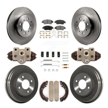 Load image into Gallery viewer, Front Rear Disc Brake Rotors Ceramic Pads And Drum Kit (9Pc) For Honda Civic