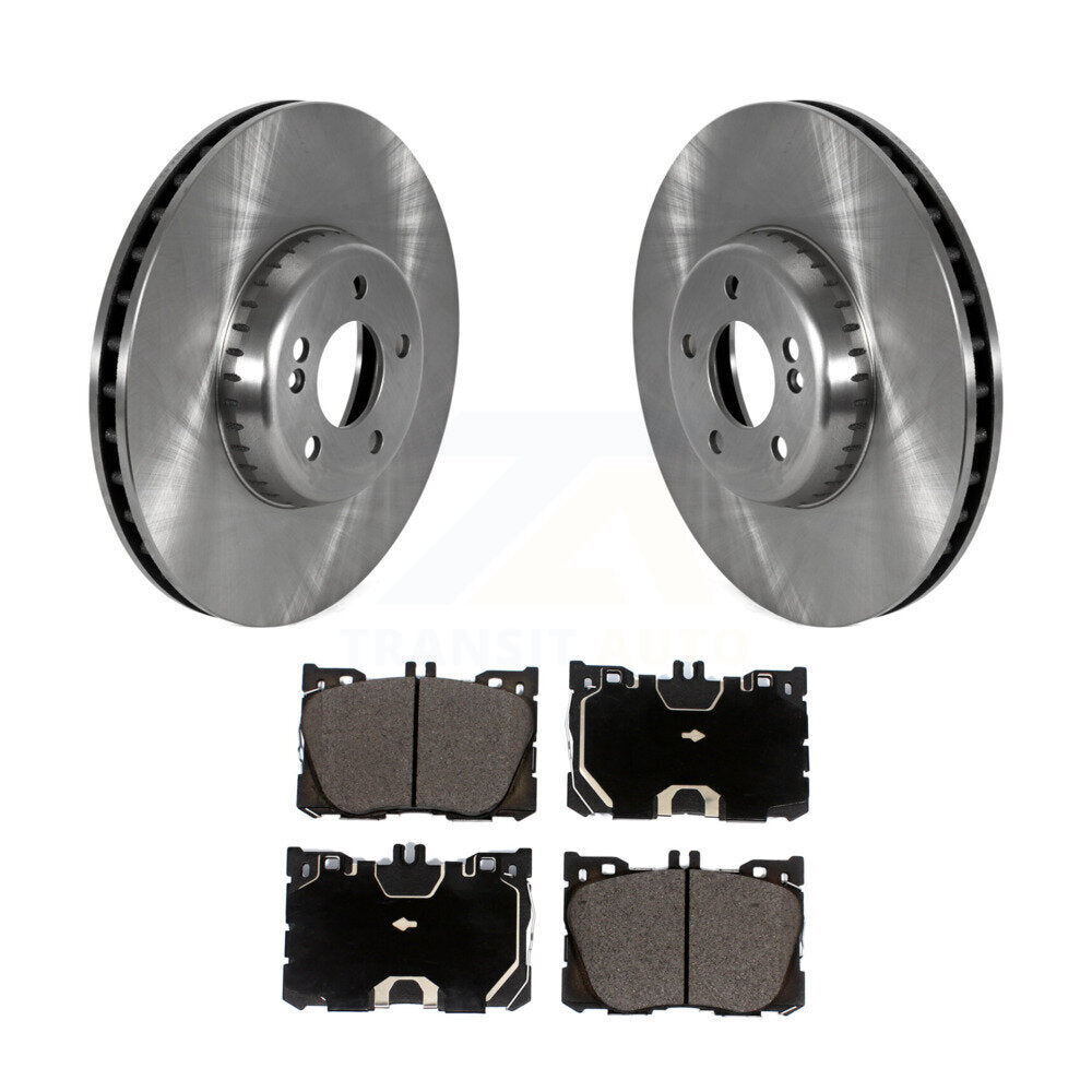 Front Disc Brake Rotors And Ceramic Pad Kit For 2016 Mercedes-Benz GLC300 4Matic