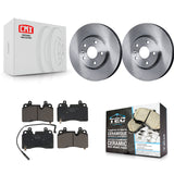 Front Disc Brake Rotors And Ceramic Pad Kit For 2020 Chevrolet Corvette Stingray