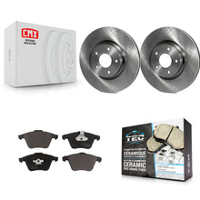 Charger l'image dans la galerie, [Front] 2004 Volvo S40 With 5 Lug Wheels Premium OE Brake Rotors &amp; Ceramic Pads Kit For Max Braking