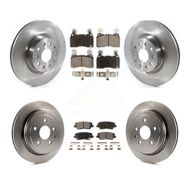 Front Rear Disc Brake Rotors And Ceramic Pads Kit For Cadillac CTS