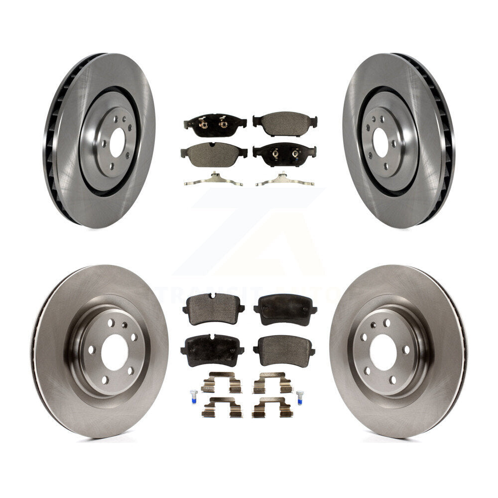 Front Rear Disc Brake Rotors And Ceramic Pads Kit For Audi A7 Quattro