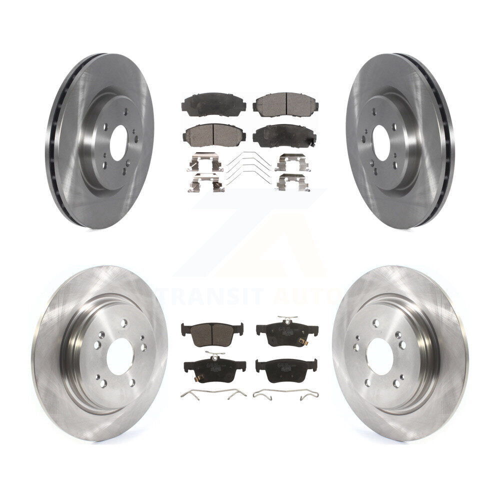 [Front+Rear] 2019-2021 Acura RDX Premium OE Brake Rotors & Ceramic Pads Kit For Max Braking